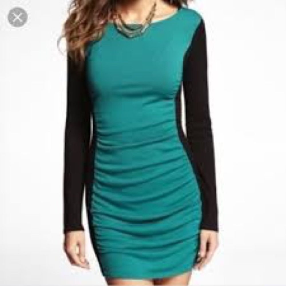 EXPRESS Color block Sweater Dress